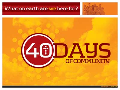 40 Days of Community